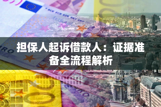 济南担保人起诉借款人：证据准备全流程解析