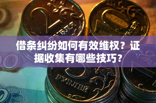 济南借条纠纷如何有效维权？证据收集有哪些技巧？